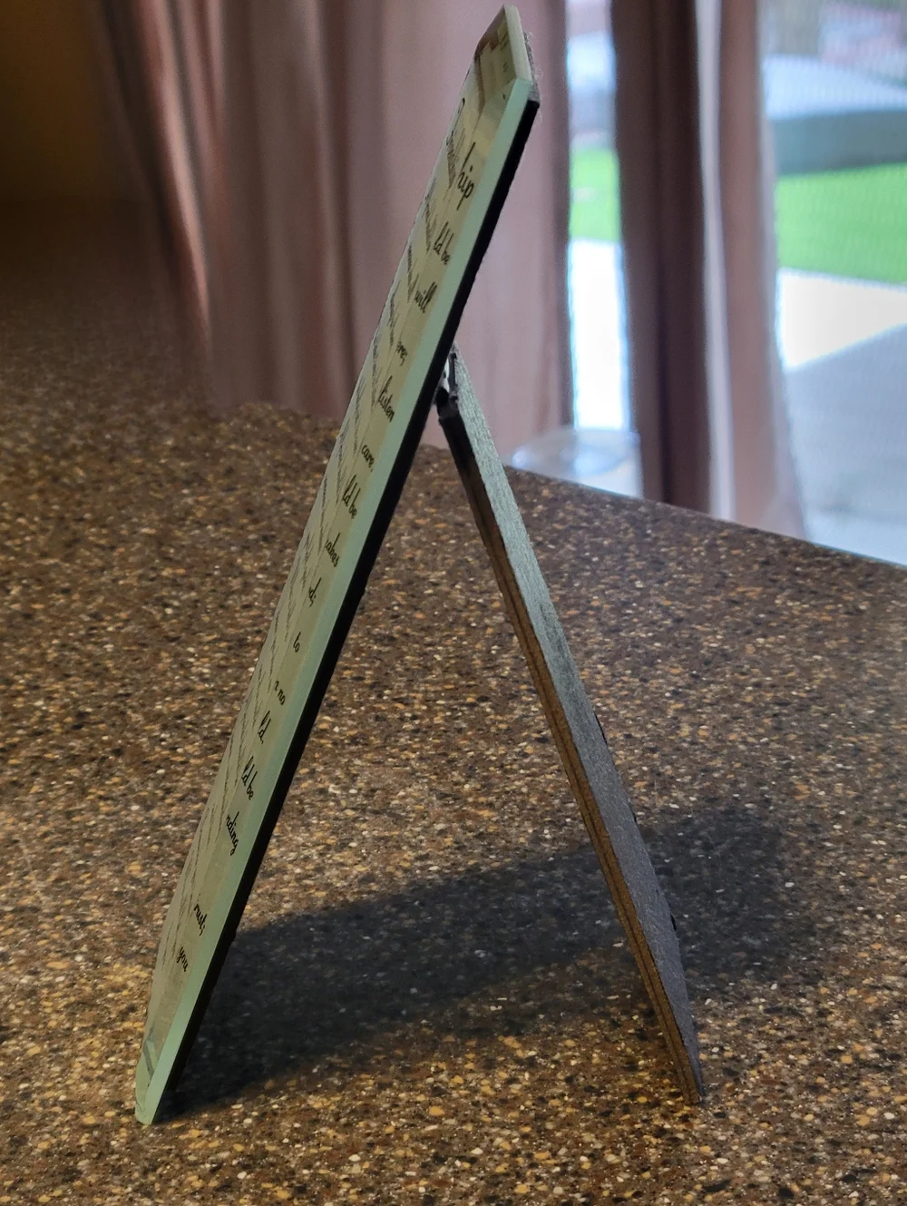 Vintage Screenplay Canada Glass Beveled Mirror Friendship Poem Desktop Plaque